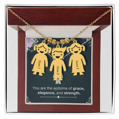 To Grandma - The epitome of the family - Charm Necklace