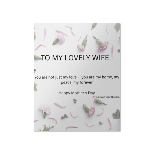 To My Lovely Wife - Poster