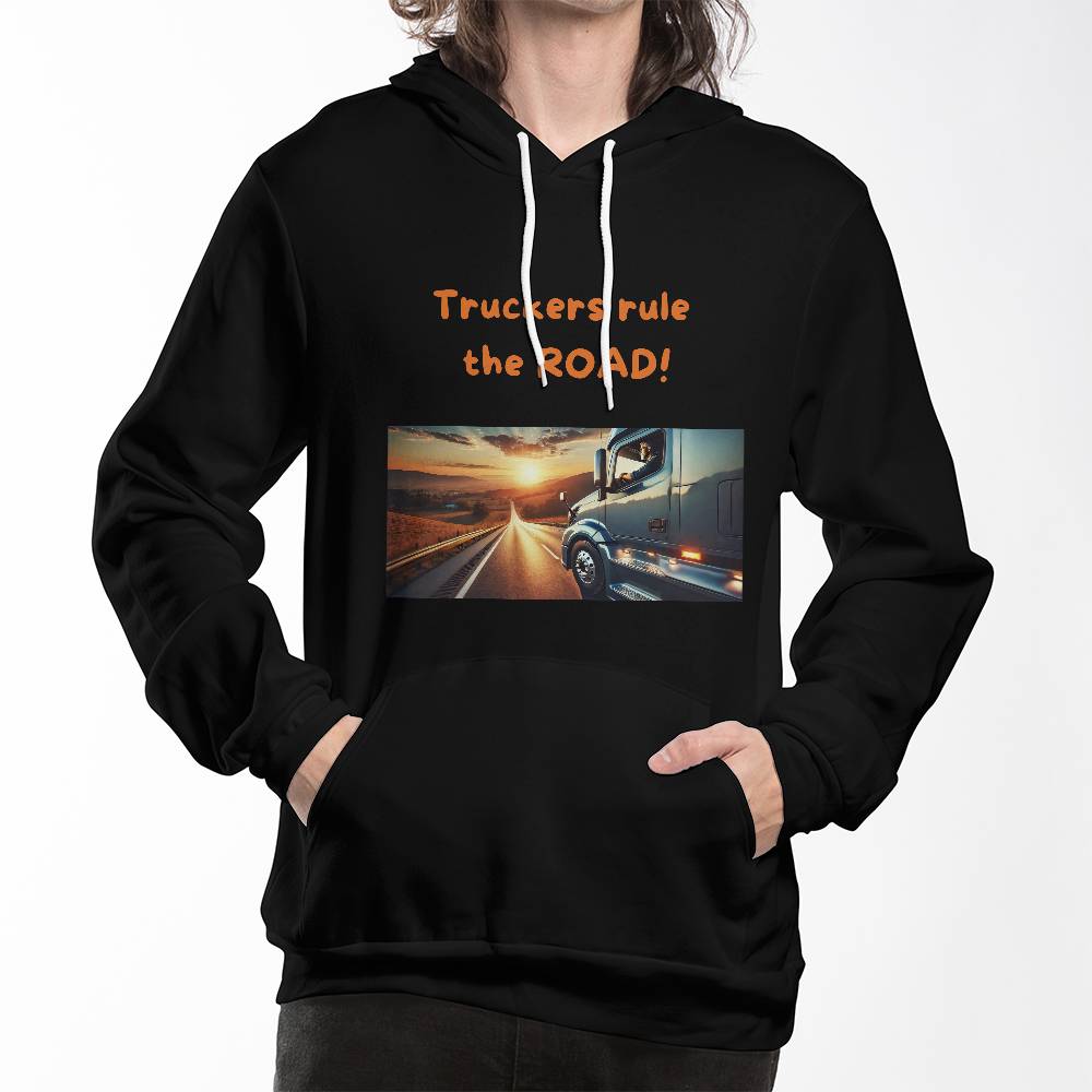 Truckers Rule the Road - Pullover Fleece Hoodie