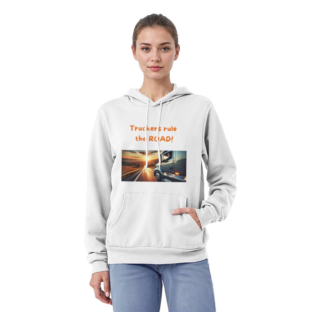 Truckers Rule the Road - Pullover Fleece Hoodie