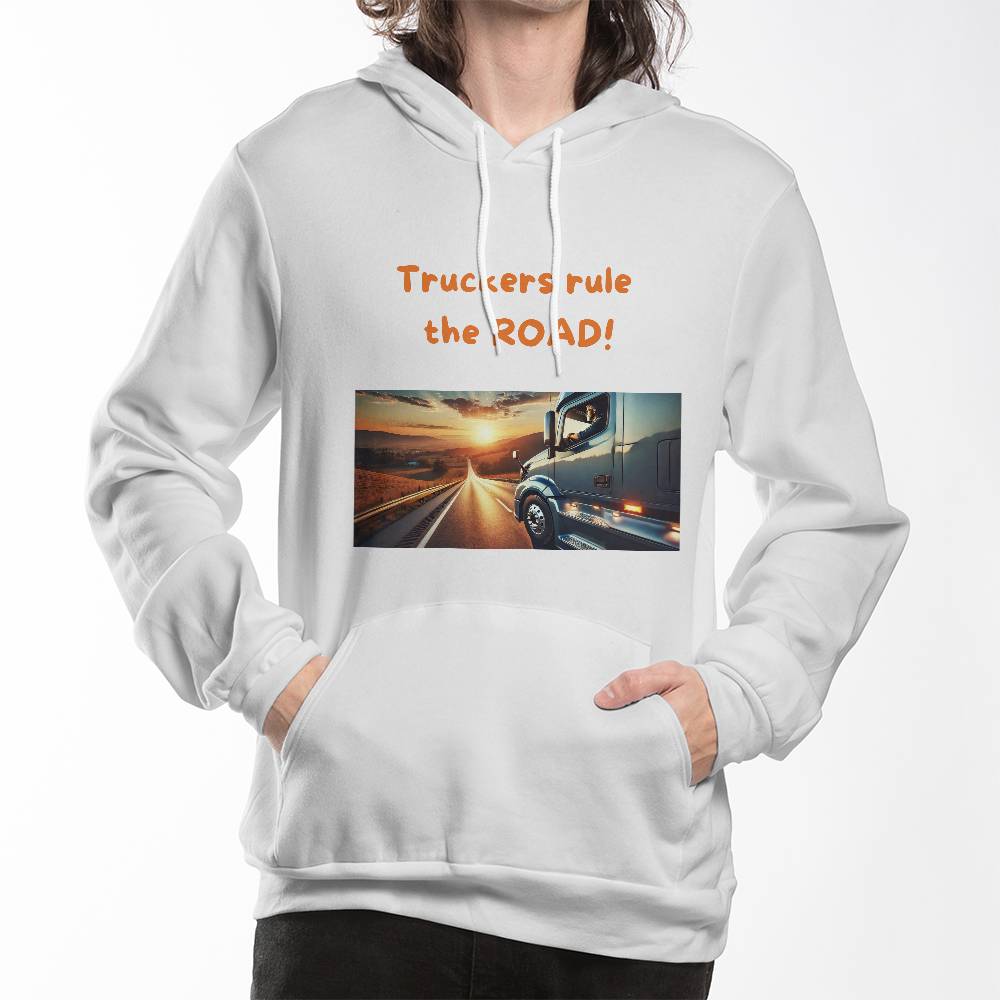 Truckers Rule the Road - Pullover Fleece Hoodie