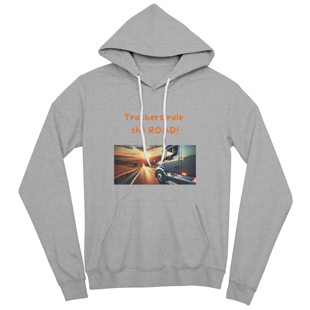 Truckers Rule the Road - Pullover Fleece Hoodie