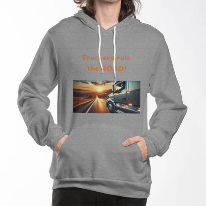 Truckers Rule the Road - Pullover Fleece Hoodie