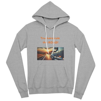 Truckers Rule the Road - Pullover Fleece Hoodie