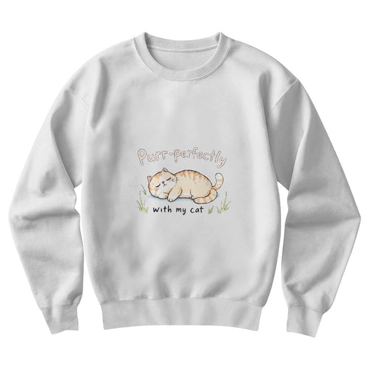 Puur-Fectly with my cat - Crewneck Sweater