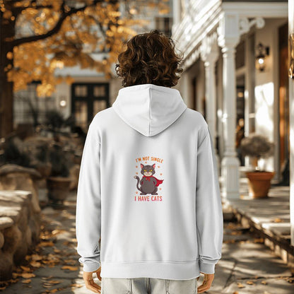 I'm not single I have cats - Pullover Fleece Hoodie