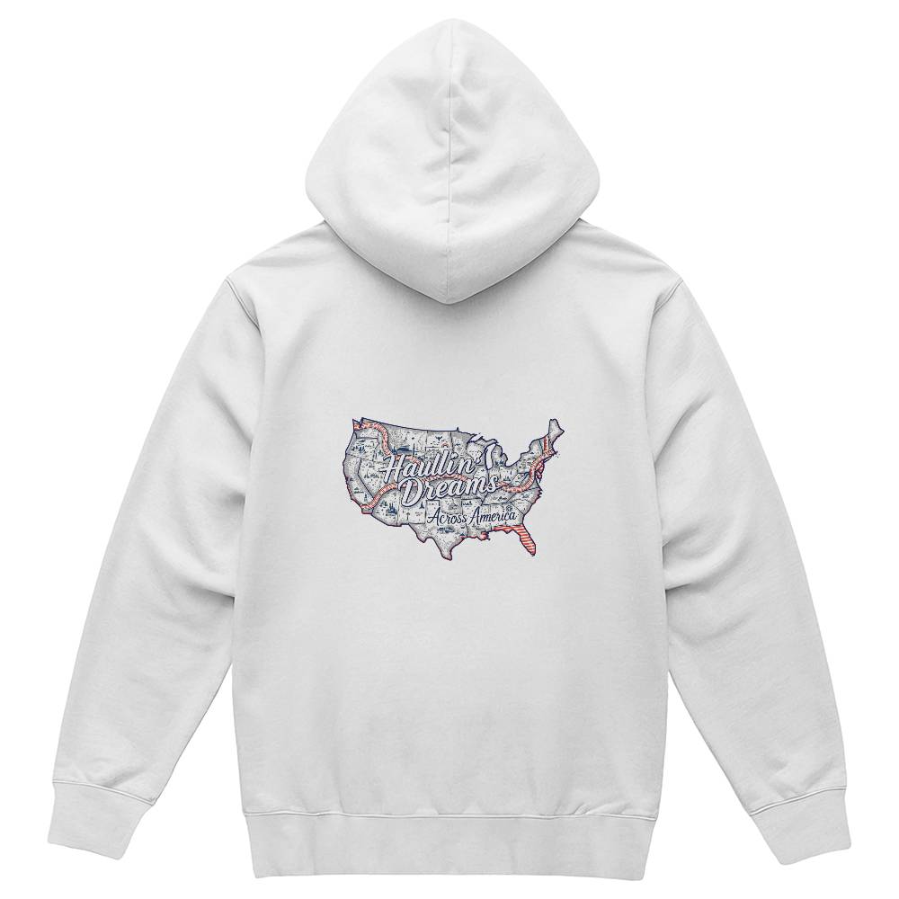 Haulin Dreams Across America - Pullover Fleece Hoodie