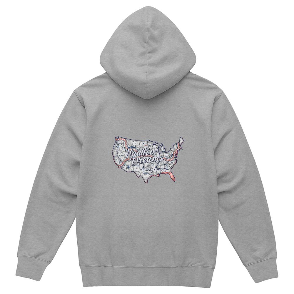 Haulin Dreams Across America - Pullover Fleece Hoodie