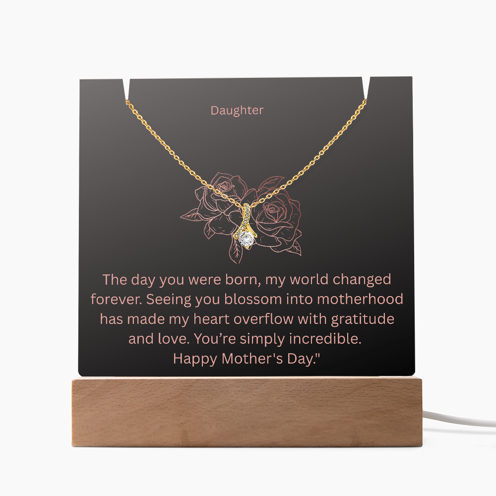 Keepsake Acrylic & Alluring Necklace - For My Daughter