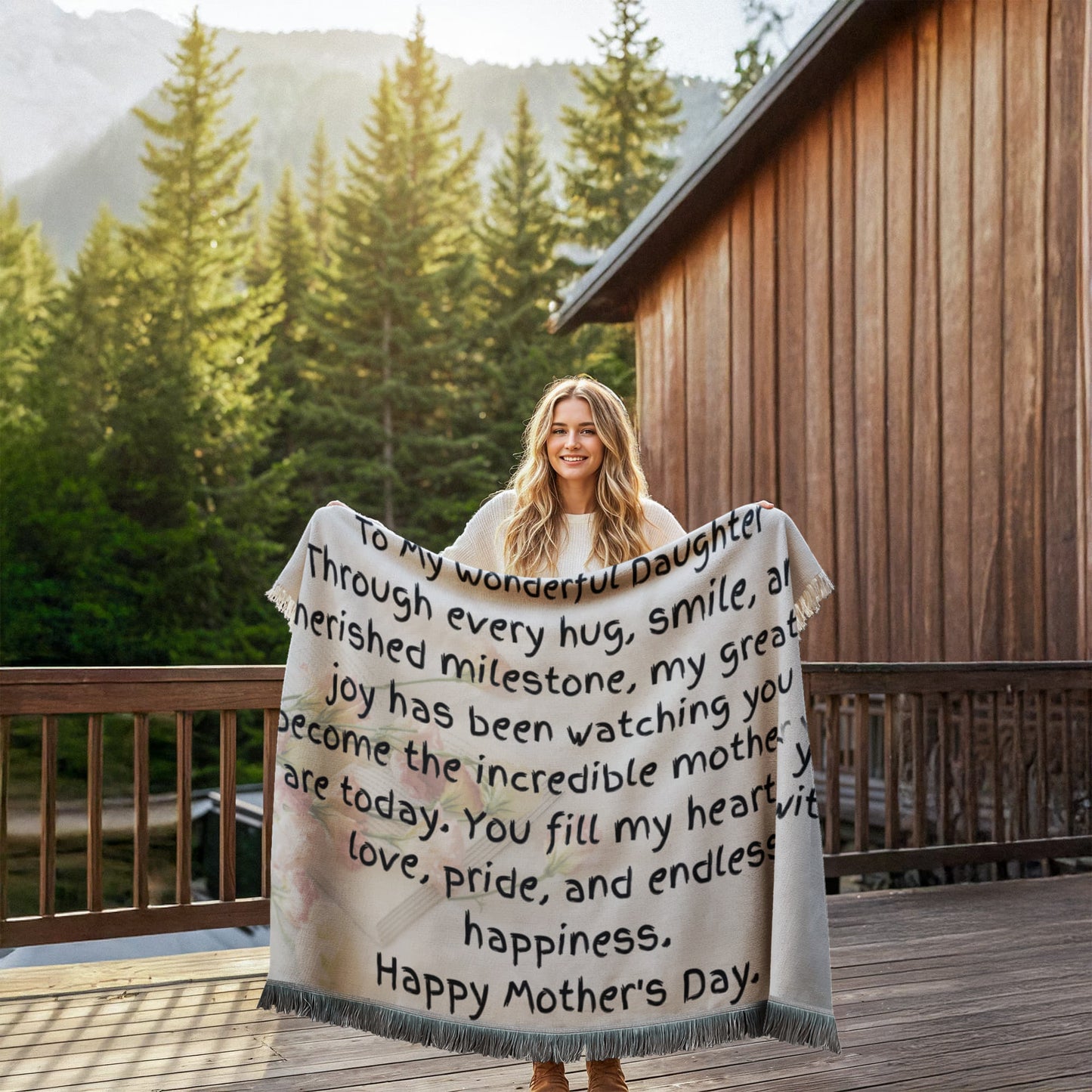 Printed Woven Blanket (Landscape) - For My Daughter
