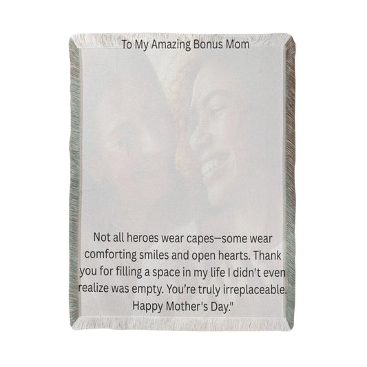Printed Woven Blanket - To Am Amazing Bonus Mom