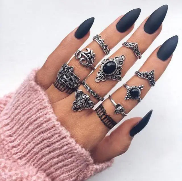 Goth Rings Set